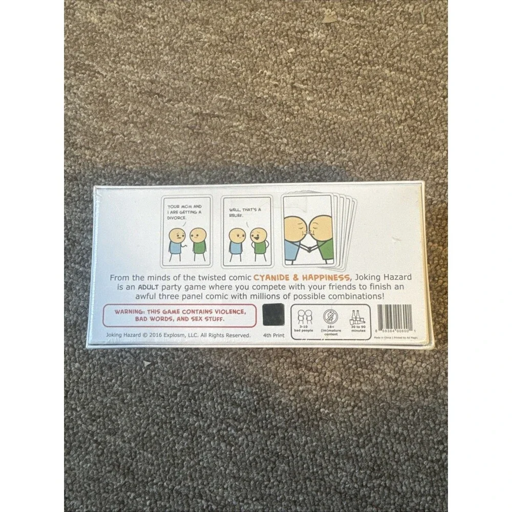 Joking Hazard Adult Board Game for Party Games New Sealed Ages 18+